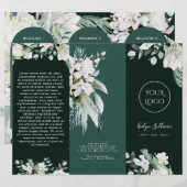 Elegante brochure Smaragdgroen (Voorkant / Achterkant)