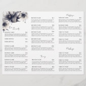 Elegante brochure voor zwart-wit spa-dienstmenu (Voorkant)