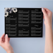 Elegante brochure voor zwart-wit spa-dienstmenu (Hand)