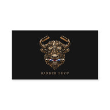 Elegante Bronze Buffalo Kapperszaak Qr Code
