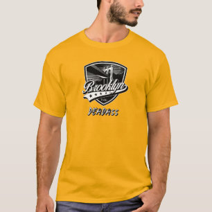 Elegante Brooklyn Swoosh logo ontwerp T-shirt
