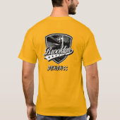 Elegante Brooklyn Swoosh logo-ontwerp T-shirt (Achterkant)