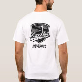 Elegante Brooklyn Swoosh Logo Ontwerp T-shirt (Achterkant)