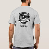Elegante Brooklyn Swoosh logo ontwerp T-shirt (Achterkant)