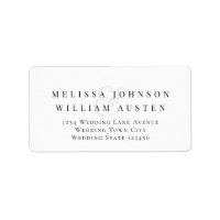 Elegante bruid & bruidegom bruiloft RSVP Retouradr