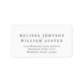 Elegante bruid & bruidegom bruiloft RSVP Retouradr Etiket