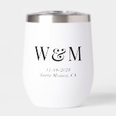 Elegante bruid bruidegom Monogram Initialen Bruilo (Voorkant)