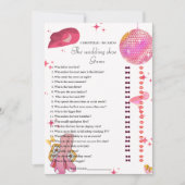 Elegante bruid & bruidegom Vrijgezellenfeest spel  Aankondiging (Voorkant)