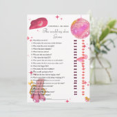 Elegante bruid & bruidegom Vrijgezellenfeest spel  Aankondiging (Staand voorkant)