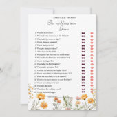 Elegante bruid & bruidegom Vrijgezellenfeest spel  Aankondiging (Voorkant)