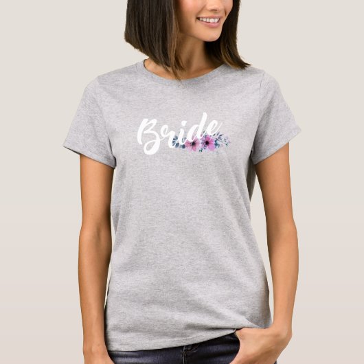 Elegante bruid bruiloft kalligrafie | T-shirt (Voorkant)