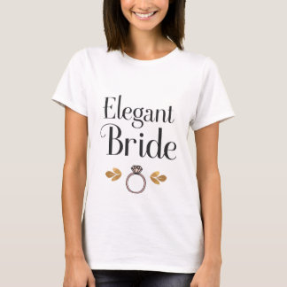 Elegante Bruid Bruiloft T-shirt