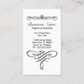 elegante bruid businesscard visitekaartje (Achterkant)