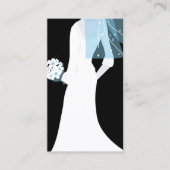 elegante bruid businesscard visitekaartje (Voorkant)