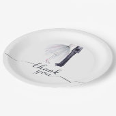 Elegante bruid en bruidegom danspapier Borden Papieren Bordje (Gekanteld)