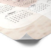 Elegante bruid en bruidegom foto mini kalender poster (Hoek)