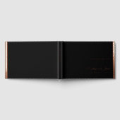 Elegante bruid en bruidegom script verijdeld rand gastenboek (Volledig)