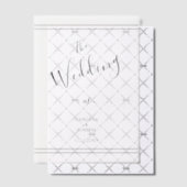 Elegante bruid en bruidegom strepen vellum uitnodigingen (Offset (Uitnodiging))