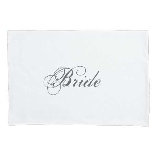 Elegante bruid en bruidegom wit bruiloft kussen Ho Kussensloop (Voorkant-Links)