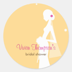 Elegante bruid Favor Sticker / Envelop Seal-Moster