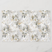 Elegante bruid in bruiloft jurk display douche briefpapier (Achterkant)