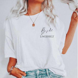 Elegante Bruid in Spé of Meisjes Uitje Cute T-shirt