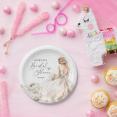 Elegante bruid om te zijn Gown Vrijgezellenfeest R Papieren Bordje (Feest)