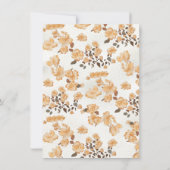 Elegante bruid op Paard bloemenVrijgezellenfeest Kaart (Achterkant)