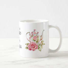 Elegante Bruid Wordt Theepartij Bruidsfeest Design Koffiemok