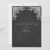 Elegante bruid zult u mijn bruidsmeisje zijn kaart (Achterkant)