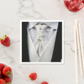Elegante Bruidegom Smoking Servet (Insitu)