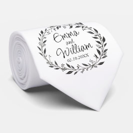 Elegante bruidegom stropdas