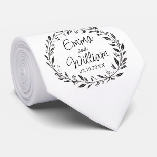 Elegante bruidegom stropdas