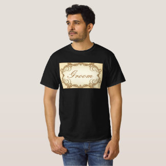 elegante bruidegom t-shirt