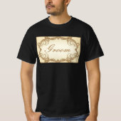 elegante bruidegom t-shirt (Voorkant)