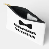 Elegante bruidegom zwart stropdas bruiloft etui (Open)