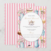 Elegante bruids brunch bruids douche uitnodiging (Voorkant / Achterkant)