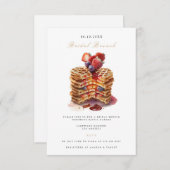 Elegante bruids brunch bruids douche uitnodiging informatiekaartje (Voorkant / Achterkant)