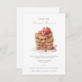 Elegante bruids brunch bruids douche uitnodiging informatiekaartje (Voorkant / Achterkant)
