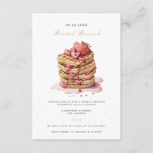 Elegante bruids brunch bruids douche uitnodiging informatiekaartje