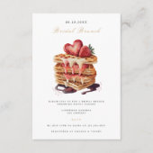 Elegante bruids brunch bruids douche uitnodiging informatiekaartje (Voorkant)