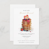 Elegante bruids brunch bruids douche uitnodiging informatiekaartje (Voorkant / Achterkant)