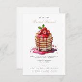 Elegante bruids brunch bruids douche uitnodiging informatiekaartje (Voorkant / Achterkant)