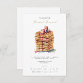 Elegante bruids brunch bruids douche uitnodiging informatiekaartje (Voorkant / Achterkant)