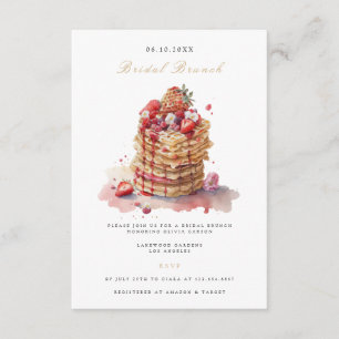 Elegante bruids brunch bruids douche uitnodiging informatiekaartje