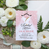 Elegante Bruids Douche Uitnodiging met Trouwjurk