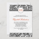 Elegante bruids douche uitnodigingen (Achterkant)