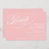 Elegante bruids douche uitnodigingen (Voorkant / Achterkant)