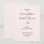 Elegante bruids doucheuitnodiging Kaarten (Voorkant / Achterkant)