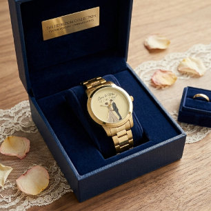 Elegante Bruids Huwelijkscadeau Aangepaste Aandenk Horloge